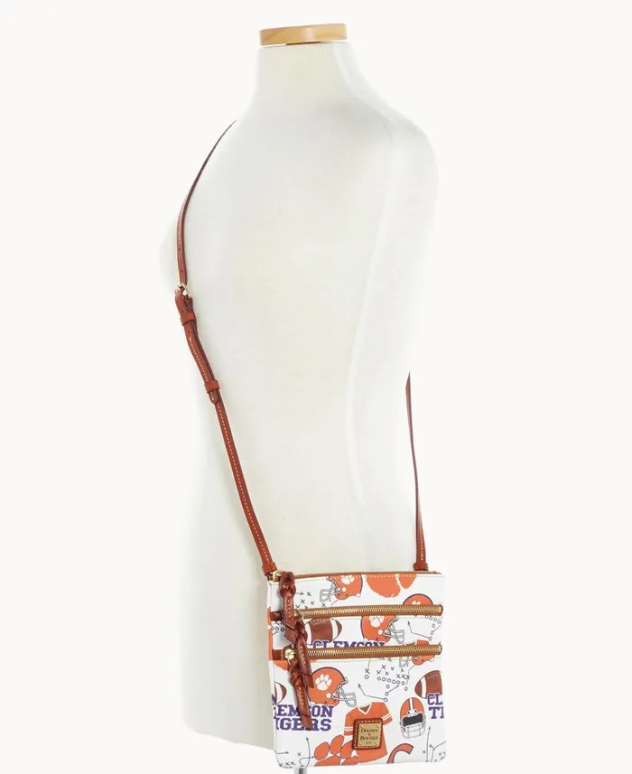 Dooney and Bourke Crossbodies Collegiate Clemson University N S Triple Zip Crossbody Clemson 8211 WomenMen Dooney and Bourke Crossbodies Collegiate Clemson University N S Triple Zip Crossbody Clemson 8211 WomenMen