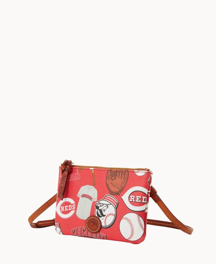Dooney and Bourke Crossbodies MLB Reds Top Zip Crossbody Reds 8211 WomenMen