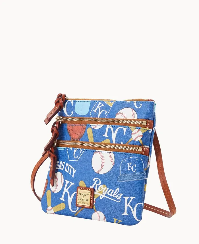 Dooney and Bourke Crossbodies MLB Royals N S Triple Zip Crossbody Royals 8211 WomenMen Dooney and Bourke Crossbodies MLB Royals N S Triple Zip Crossbody Royals 8211 WomenMen