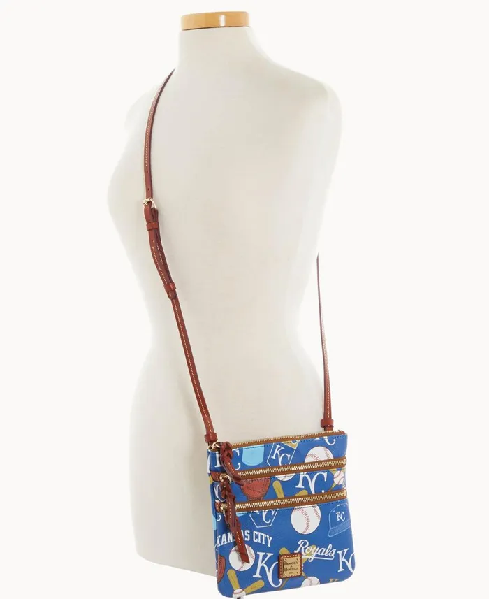 Dooney and Bourke Crossbodies MLB Royals N S Triple Zip Crossbody Royals 8211 WomenMen Dooney and Bourke Crossbodies MLB Royals N S Triple Zip Crossbody Royals 8211 WomenMen