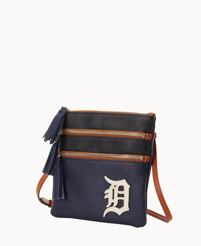 Dooney and Bourke Crossbodies MLB Tigers Triple Zip Crossbody Tigers 8211 WomenMen Dooney and Bourke Crossbodies MLB Tigers Triple Zip Crossbody Tigers 8211 WomenMen
