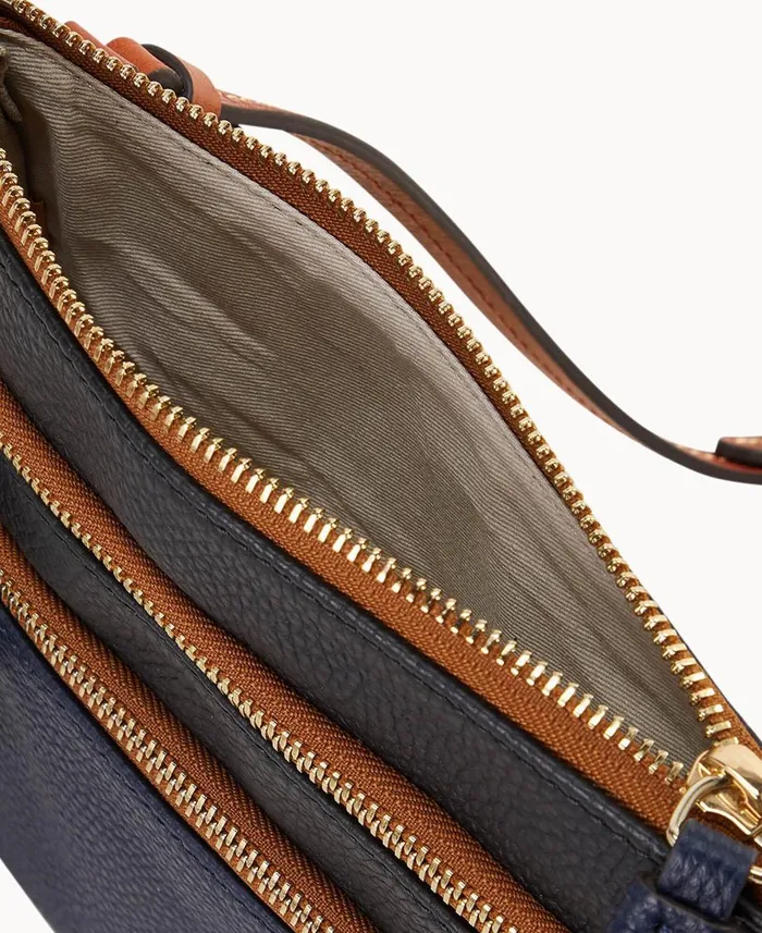 Dooney and Bourke Crossbodies MLB Tigers Triple Zip Crossbody Tigers 8211 WomenMen Dooney and Bourke Crossbodies MLB Tigers Triple Zip Crossbody Tigers 8211 WomenMen