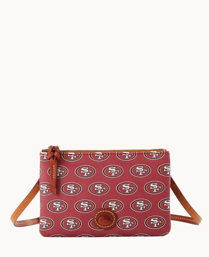 Dooney and Bourke Crossbodies NFL 49ERS Top Zip Crossbody 49ers 8211 WomenMen Dooney and Bourke Crossbodies NFL 49ERS Top Zip Crossbody 49ers 8211 WomenMen