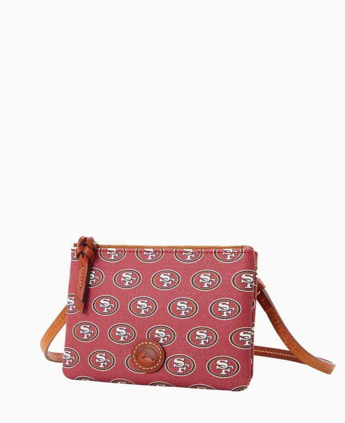 Dooney and Bourke Crossbodies NFL 49ERS Top Zip Crossbody 49ers 8211 WomenMen Dooney and Bourke Crossbodies NFL 49ERS Top Zip Crossbody 49ers 8211 WomenMen