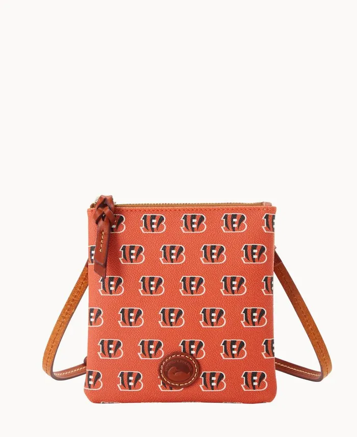 Dooney and Bourke Crossbodies NFL Bengals Small North South Top Zip Crossbody Bengals 8211 WomenMen Dooney and Bourke Crossbodies NFL Bengals Small North South Top Zip Crossbody Bengals 8211 WomenMen