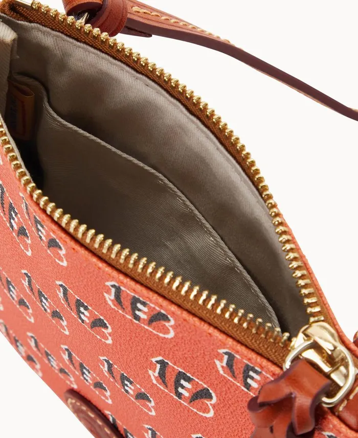 Dooney and Bourke Crossbodies NFL Bengals Small North South Top Zip Crossbody Bengals 8211 WomenMen Dooney and Bourke Crossbodies NFL Bengals Small North South Top Zip Crossbody Bengals 8211 WomenMen