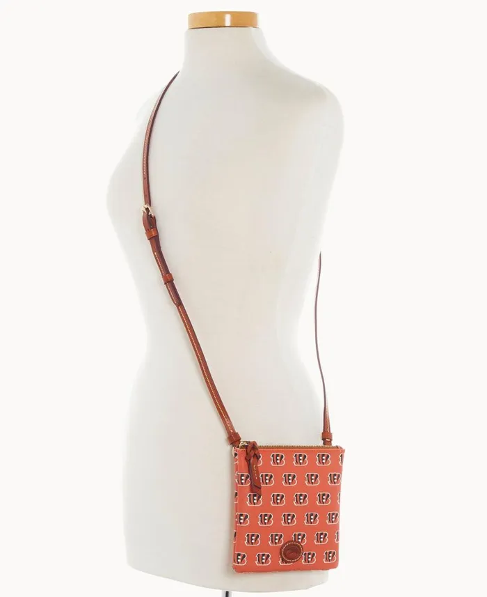 Dooney and Bourke Crossbodies NFL Bengals Small North South Top Zip Crossbody Bengals 8211 WomenMen Dooney and Bourke Crossbodies NFL Bengals Small North South Top Zip Crossbody Bengals 8211 WomenMen