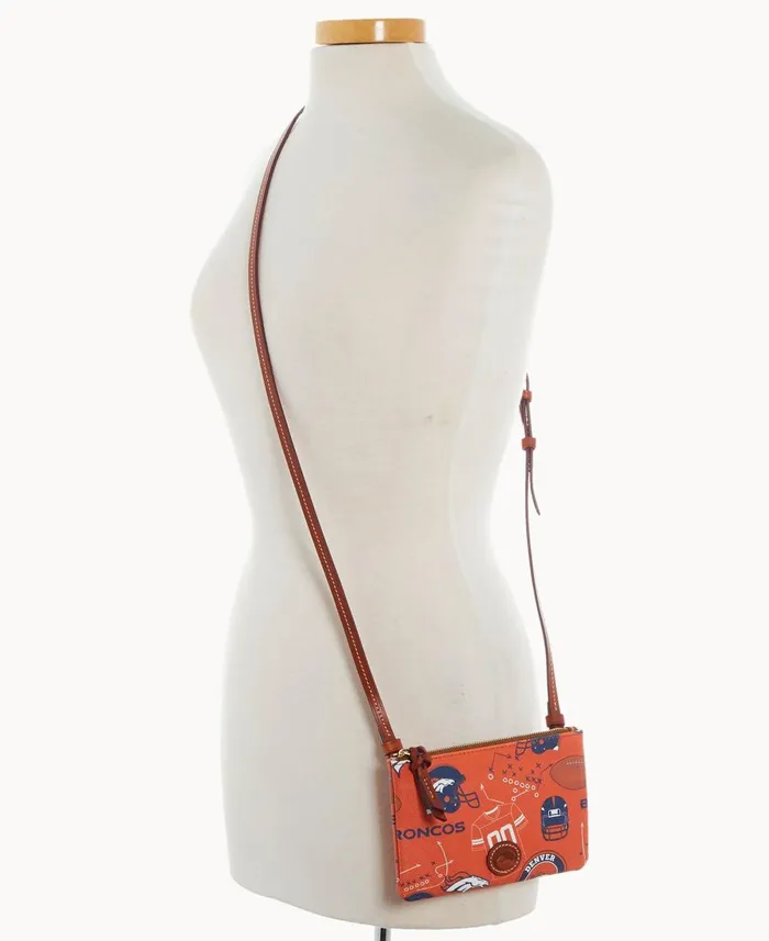 Dooney and Bourke Crossbodies NFL Broncos Top Zip Crossbody Broncos 8211 WomenMen
