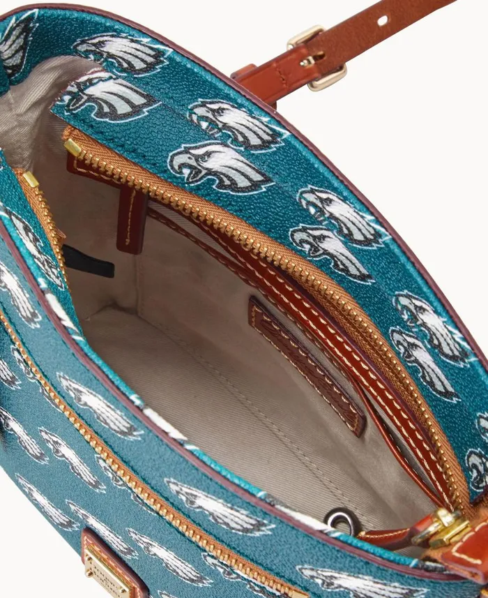 Dooney and Bourke Crossbodies NFL Eagles Small Zip Crossbody Eagles 8211 WomenMen Dooney and Bourke Crossbodies NFL Eagles Small Zip Crossbody Eagles 8211 WomenMen