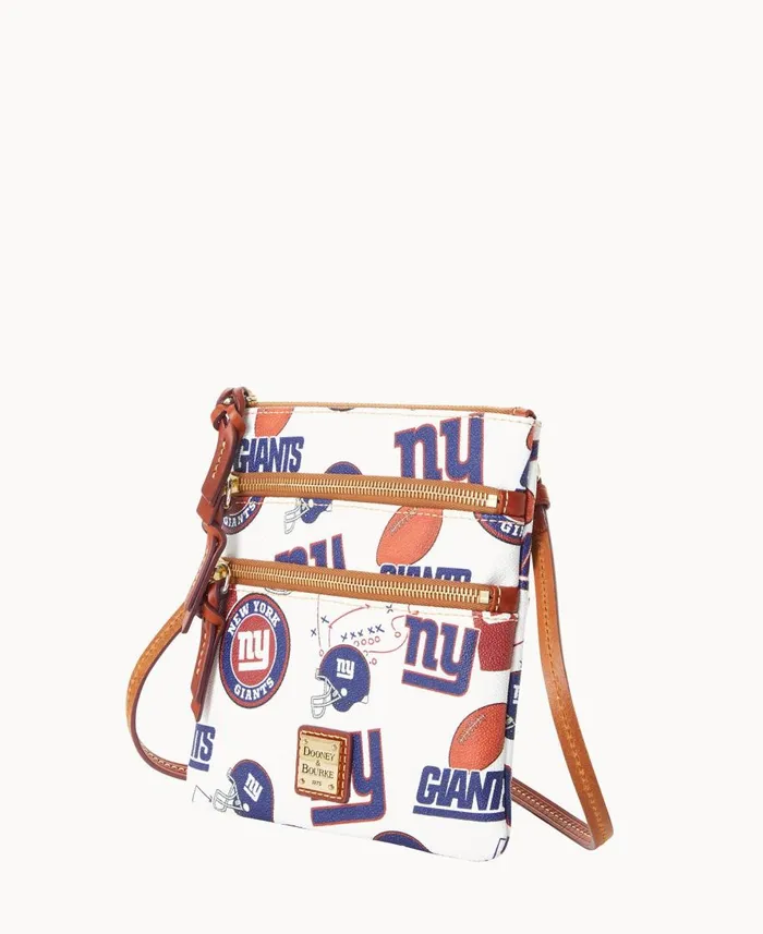 Dooney and Bourke Crossbodies NFL NY Giants N S Triple Zip Crossbody Giants 8211 WomenMen Dooney and Bourke Crossbodies NFL NY Giants N S Triple Zip Crossbody Giants 8211 WomenMen