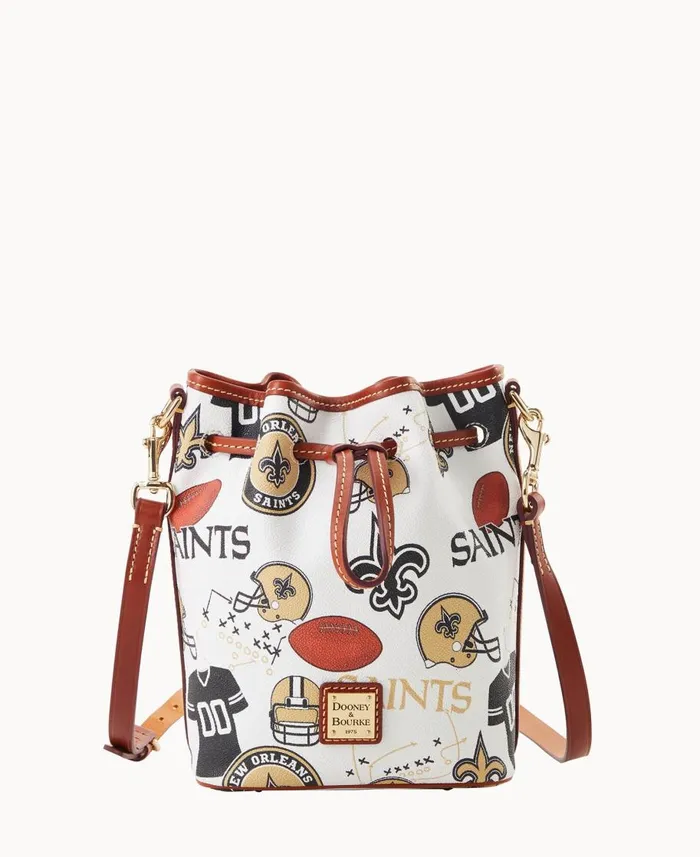 Dooney and Bourke Crossbodies NFL Saints Small Drawstring Saints 8211 WomenMen Dooney and Bourke Crossbodies NFL Saints Small Drawstring Saints 8211 WomenMen