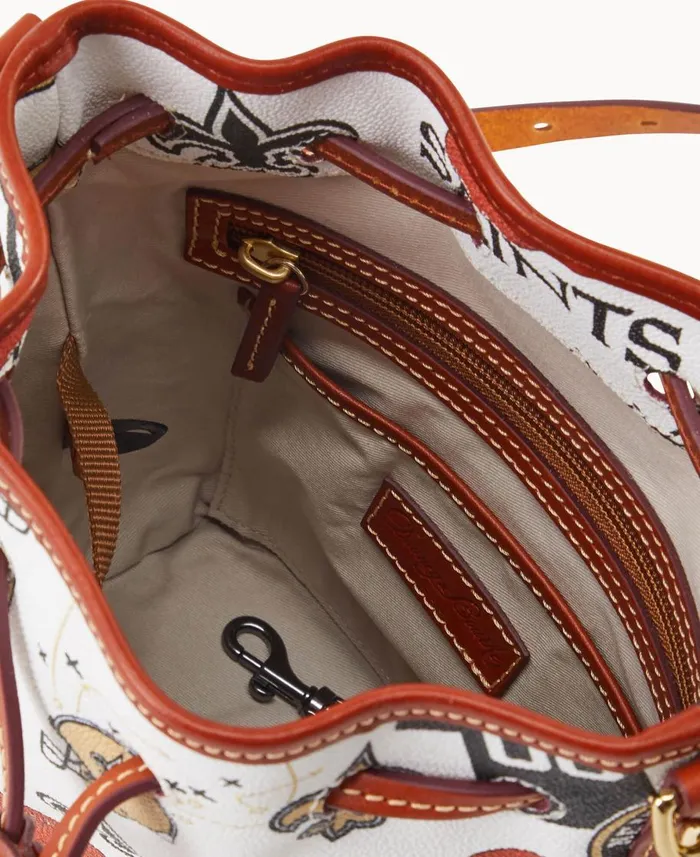 Dooney and Bourke Crossbodies NFL Saints Small Drawstring Saints 8211 WomenMen