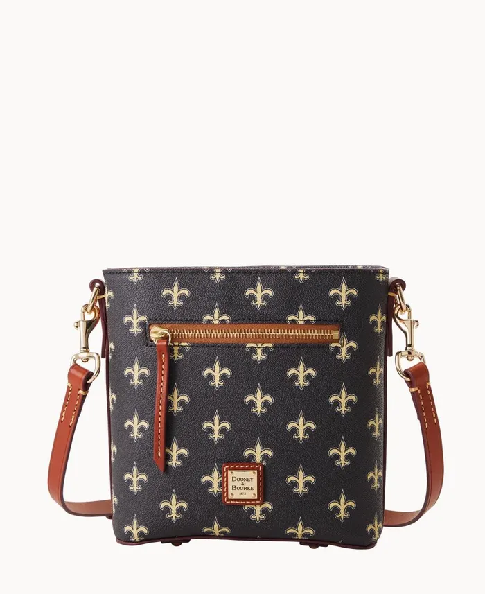 Dooney and Bourke Crossbodies NFL Saints Small Zip Crossbody Saints 8211 WomenMen Dooney and Bourke Crossbodies NFL Saints Small Zip Crossbody Saints 8211 WomenMen
