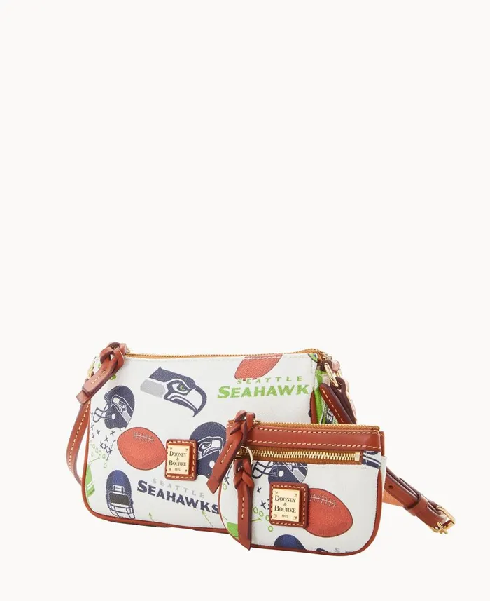 Dooney and Bourke Crossbodies NFL Seahawks Lexi Crossbody Sm Coin Case Seahawks 8211 WomenMen