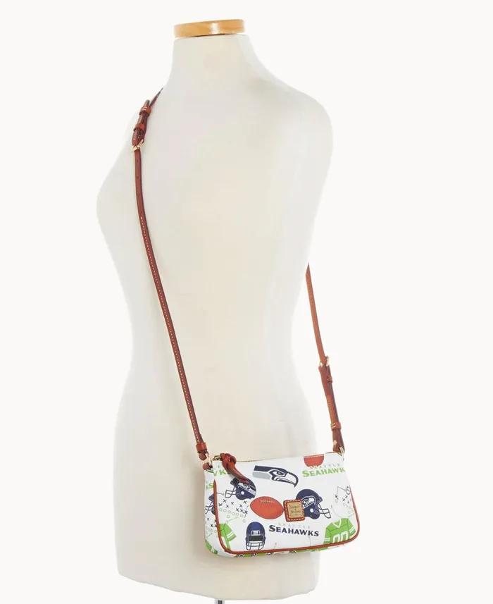 Dooney and Bourke Crossbodies NFL Seahawks Lexi Crossbody Sm Coin Case Seahawks 8211 WomenMen