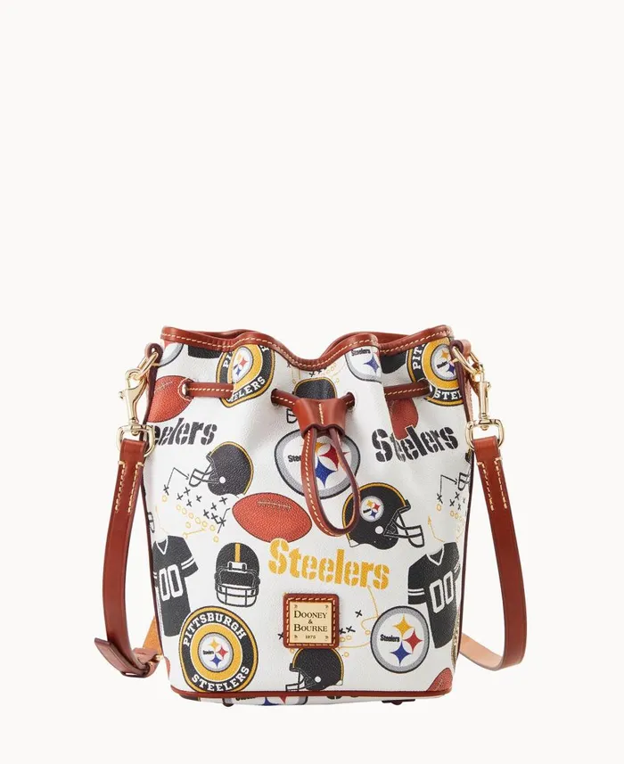 Dooney and Bourke Crossbodies NFL Steelers Small Drawstring Steelers 8211 WomenMen Dooney and Bourke Crossbodies NFL Steelers Small Drawstring Steelers 8211 WomenMen
