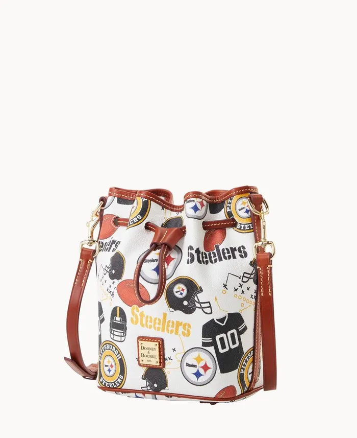 Dooney and Bourke Crossbodies NFL Steelers Small Drawstring Steelers 8211 WomenMen Dooney and Bourke Crossbodies NFL Steelers Small Drawstring Steelers 8211 WomenMen