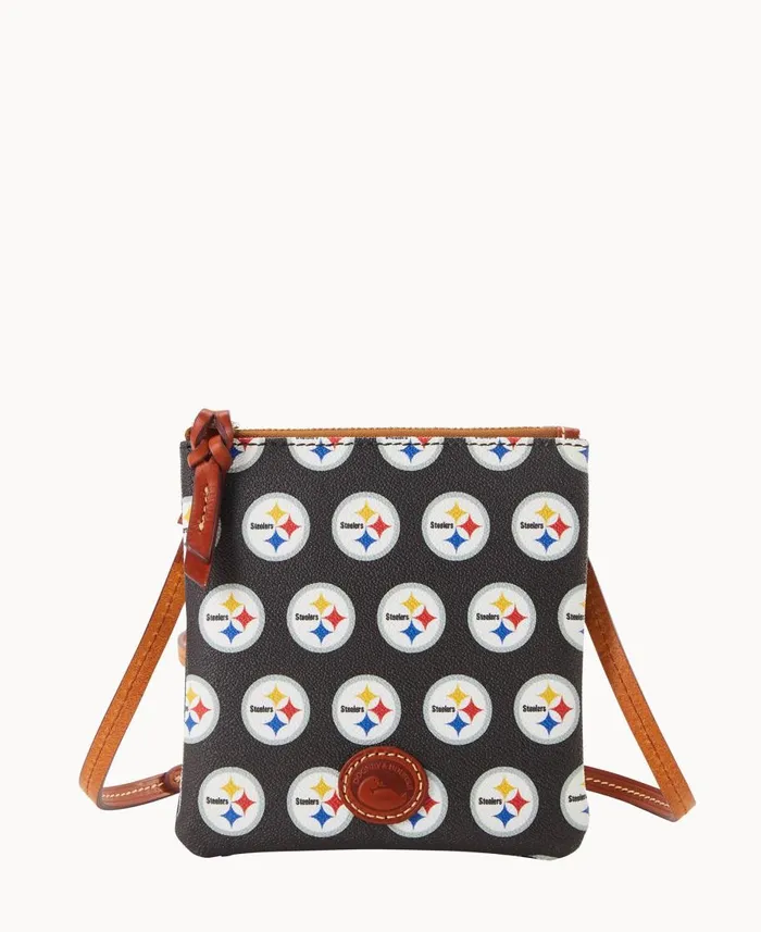 Dooney and Bourke Crossbodies NFL Steelers Small North South Top Zip Crossbody Steelers 8211 WomenMen Dooney and Bourke Crossbodies NFL Steelers Small North South Top Zip Crossbody Steelers 8211 WomenMen