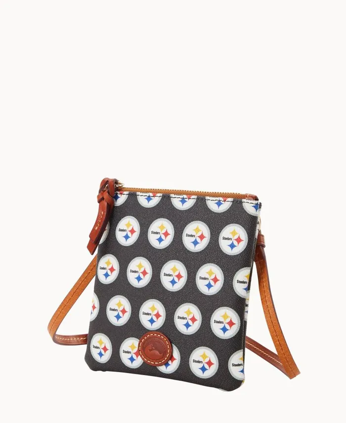 Dooney and Bourke Crossbodies NFL Steelers Small North South Top Zip Crossbody Steelers 8211 WomenMen Dooney and Bourke Crossbodies NFL Steelers Small North South Top Zip Crossbody Steelers 8211 WomenMen