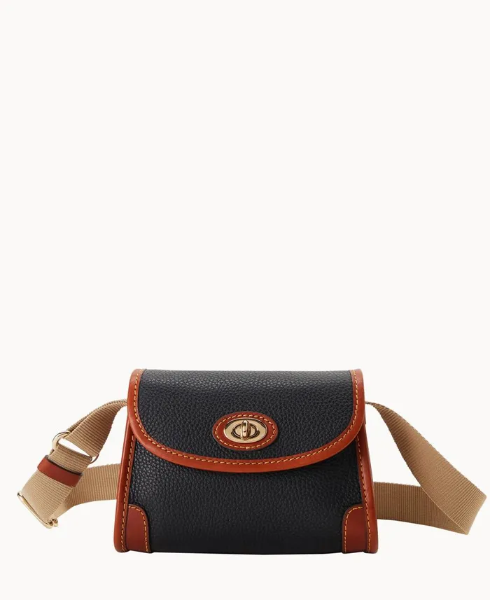 Dooney and Bourke Crossbodies Pebble Grain 18 Crossbody Black 8211 WomenMen