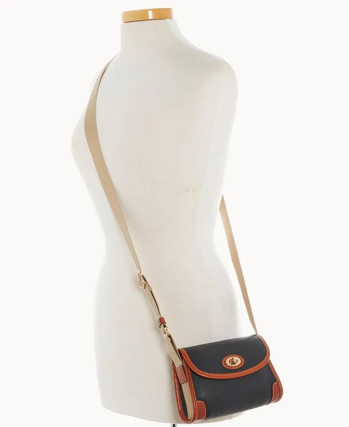 Dooney and Bourke Crossbodies Pebble Grain 18 Crossbody Black 8211 WomenMen