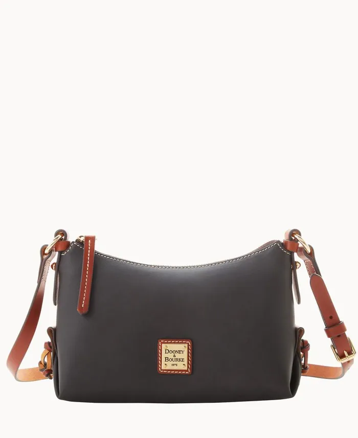 Dooney and Bourke Crossbodies Penrose Hobo Crossbody 22 Black 8211 WomenMen