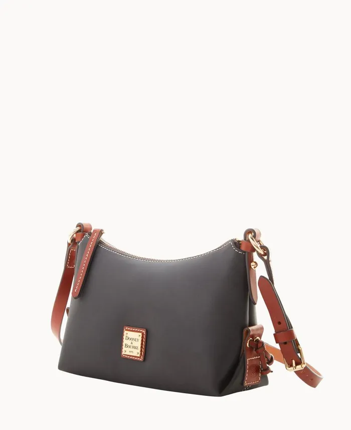 Dooney and Bourke Crossbodies Penrose Hobo Crossbody 22 Black 8211 WomenMen