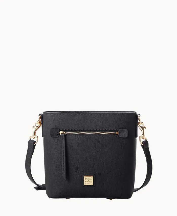 Dooney and Bourke Crossbodies Saffiano Small Zip Crossbody Black 8211 WomenMen Dooney and Bourke Crossbodies Saffiano Small Zip Crossbody Black 8211 WomenMen