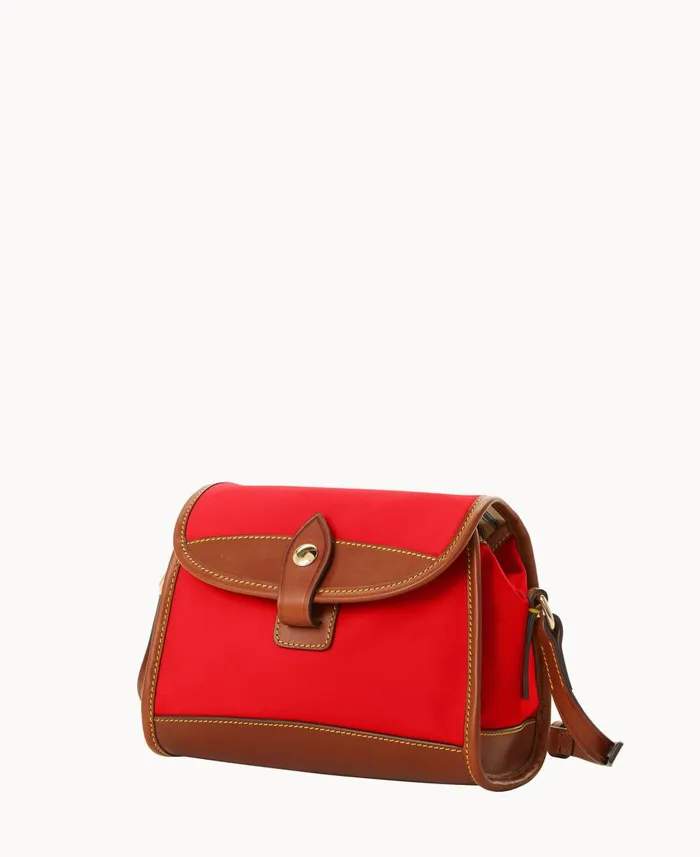 Dooney and Bourke Crossbodies Wayfarer Flap Crossbody Red 8211 WomenMen
