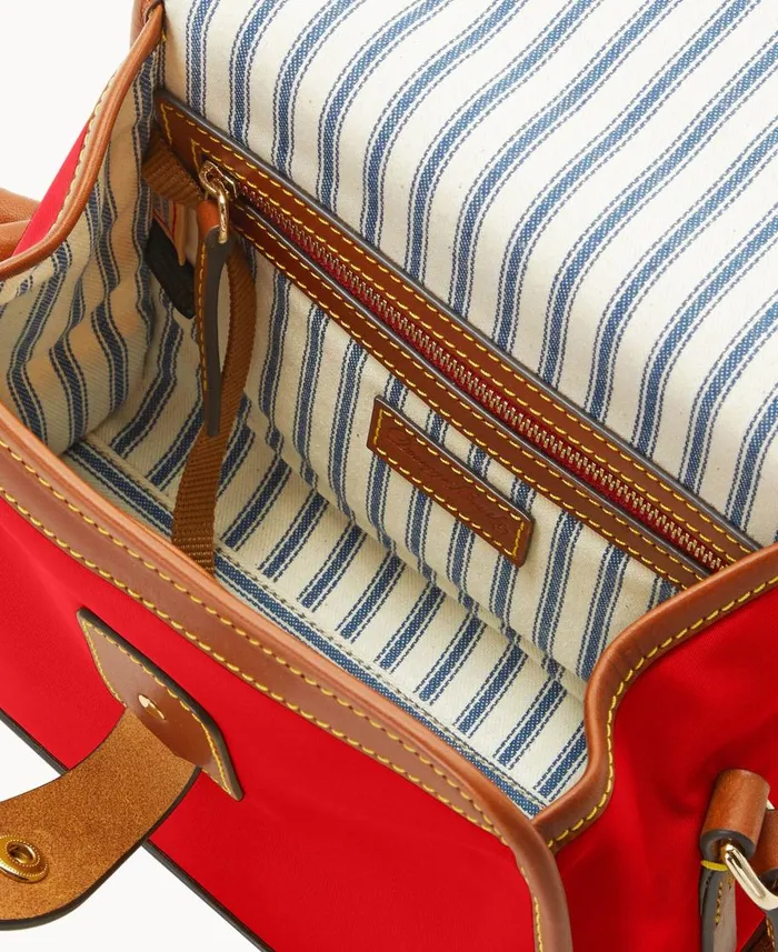 Dooney and Bourke Crossbodies Wayfarer Flap Crossbody Red 8211 WomenMen