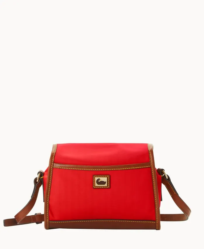 Dooney and Bourke Crossbodies Wayfarer Flap Crossbody Red 8211 WomenMen