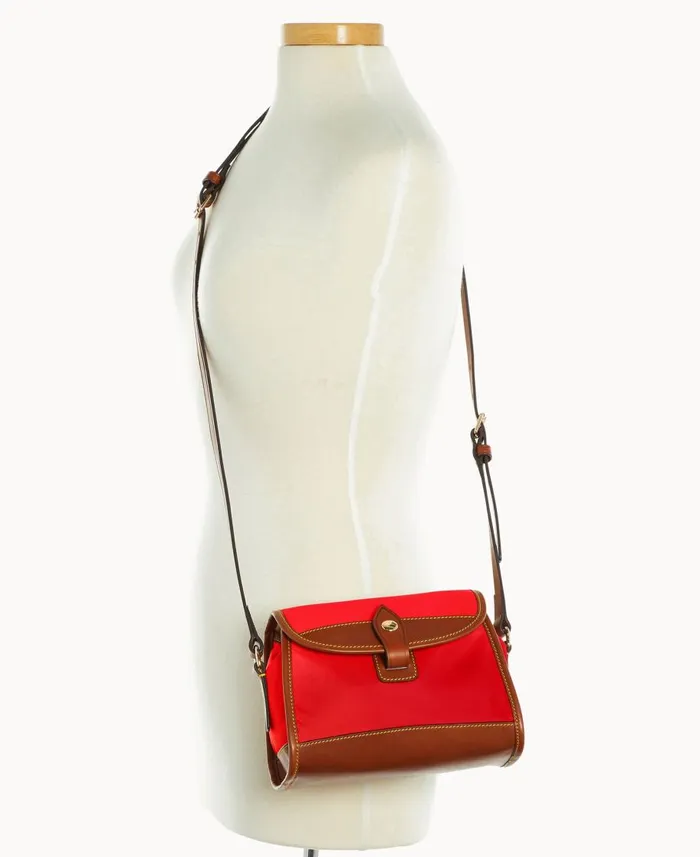 Dooney and Bourke Crossbodies Wayfarer Flap Crossbody Red 8211 WomenMen