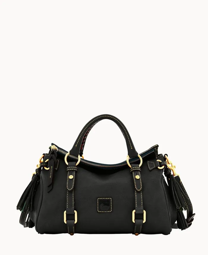 Dooney and Bourke Satchels Florentine Mini Satchel Black Black 8211 WomenMen