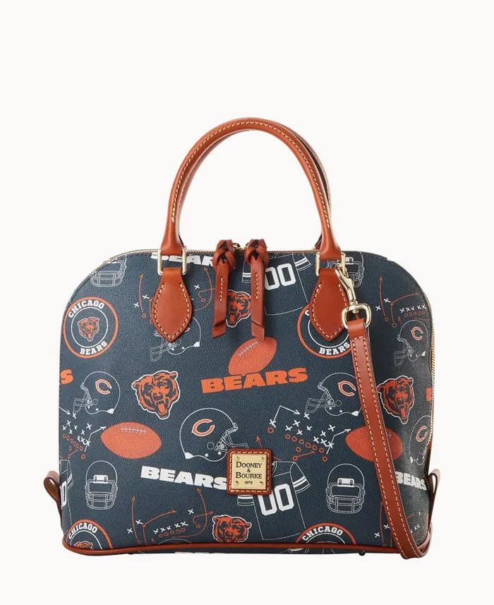 Dooney and Bourke Satchels NFL Bears Zip Zip Satchel Bears 8211 WomenMen