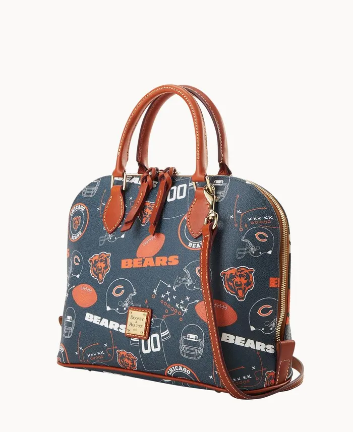 Dooney and Bourke Satchels NFL Bears Zip Zip Satchel Bears 8211 WomenMen