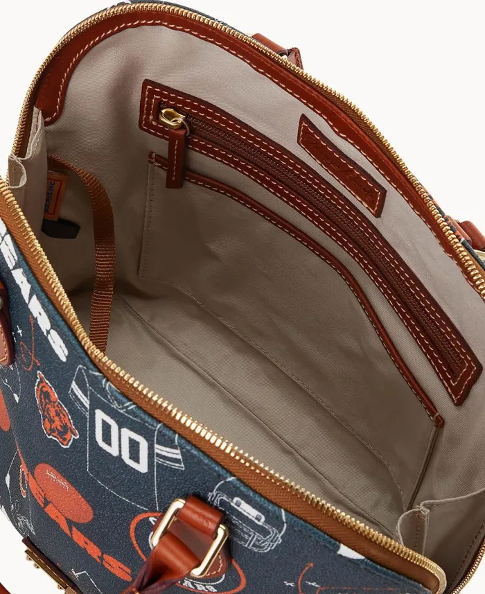 Dooney and Bourke Satchels NFL Bears Zip Zip Satchel Bears 8211 WomenMen