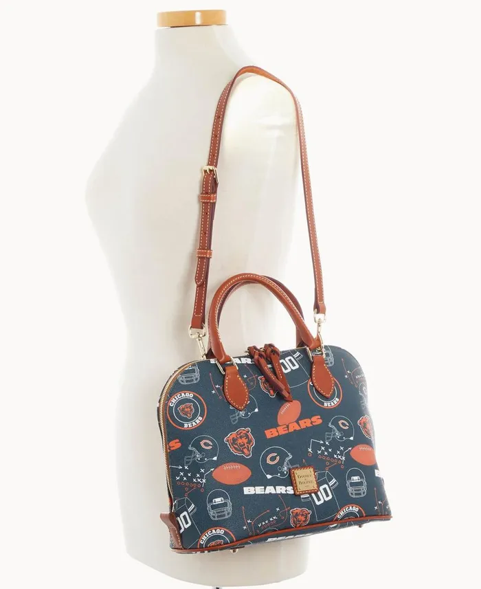 Dooney and Bourke Satchels NFL Bears Zip Zip Satchel Bears 8211 WomenMen