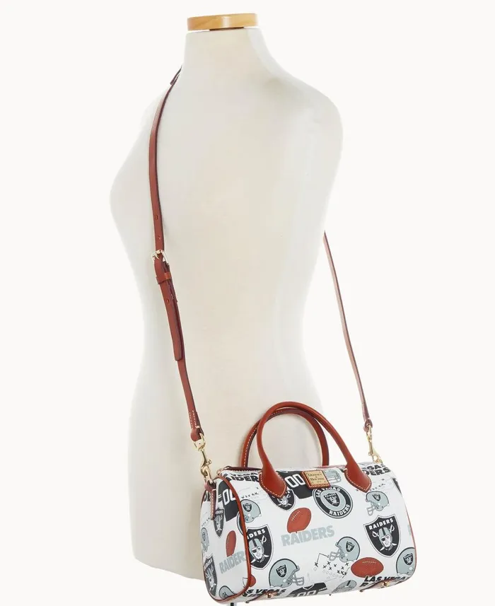 Dooney and Bourke Satchels NFL Raiders Barrel Satchel Raiders 8211 WomenMen