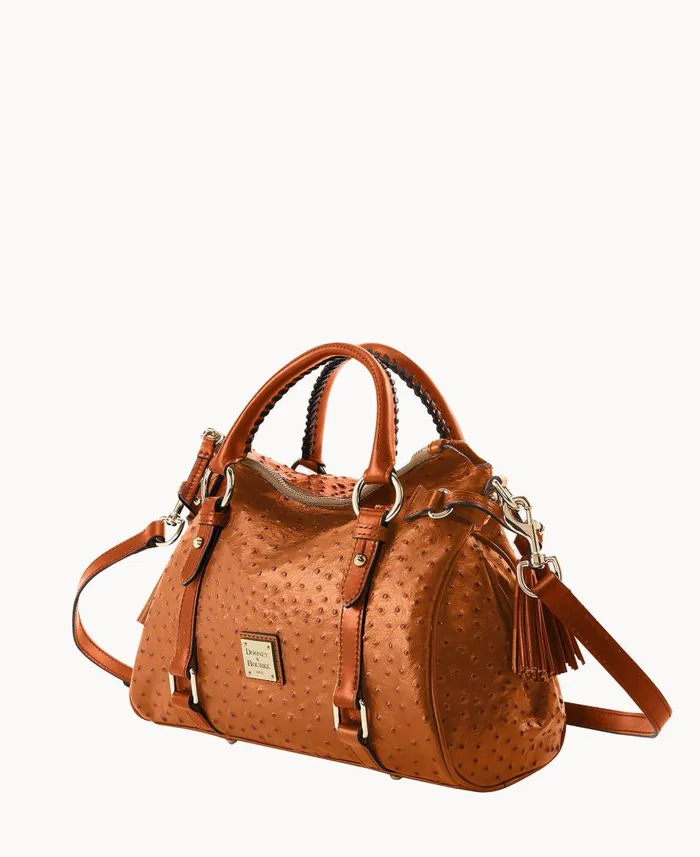 Dooney and Bourke Satchels Ostrich Satchel Caramel 8211 WomenMen