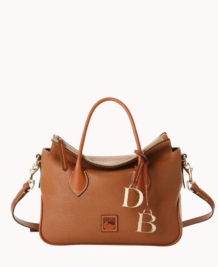 Dooney and Bourke Satchels Pebble Grain Satchel Caramel 8211 WomenMen