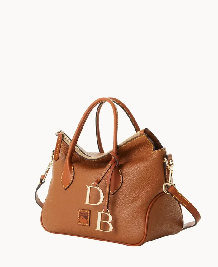 Dooney and Bourke Satchels Pebble Grain Satchel Caramel 8211 WomenMen