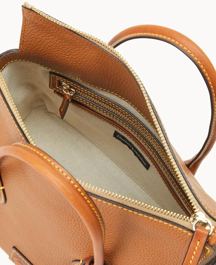 Dooney and Bourke Satchels Pebble Grain Satchel Caramel 8211 WomenMen