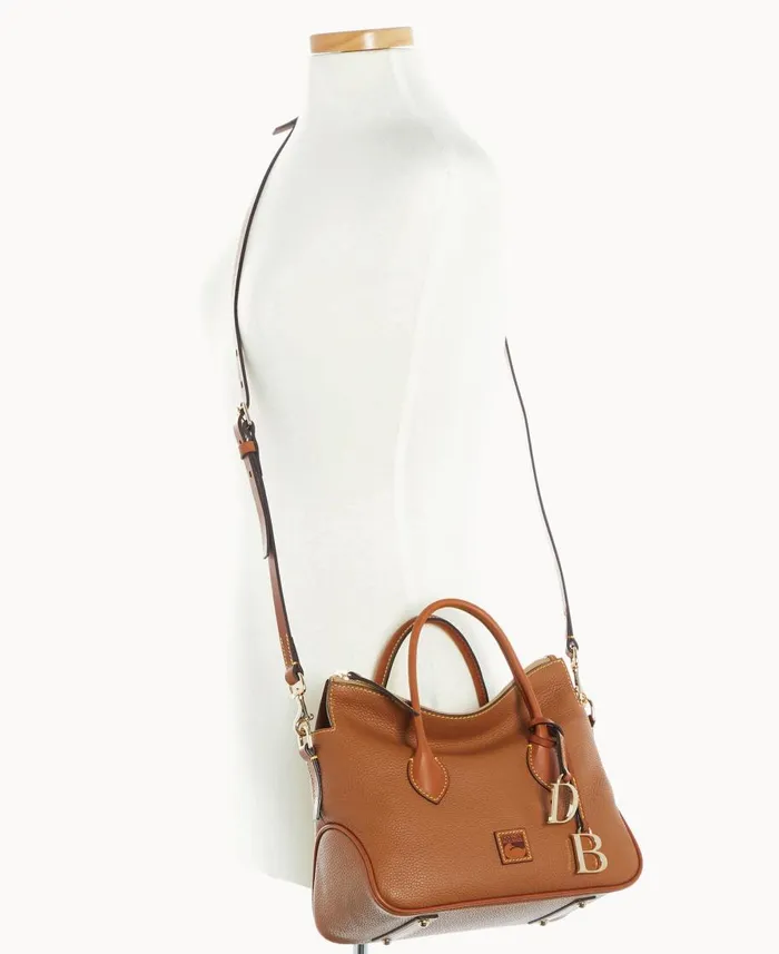 Dooney and Bourke Satchels Pebble Grain Satchel Caramel 8211 WomenMen