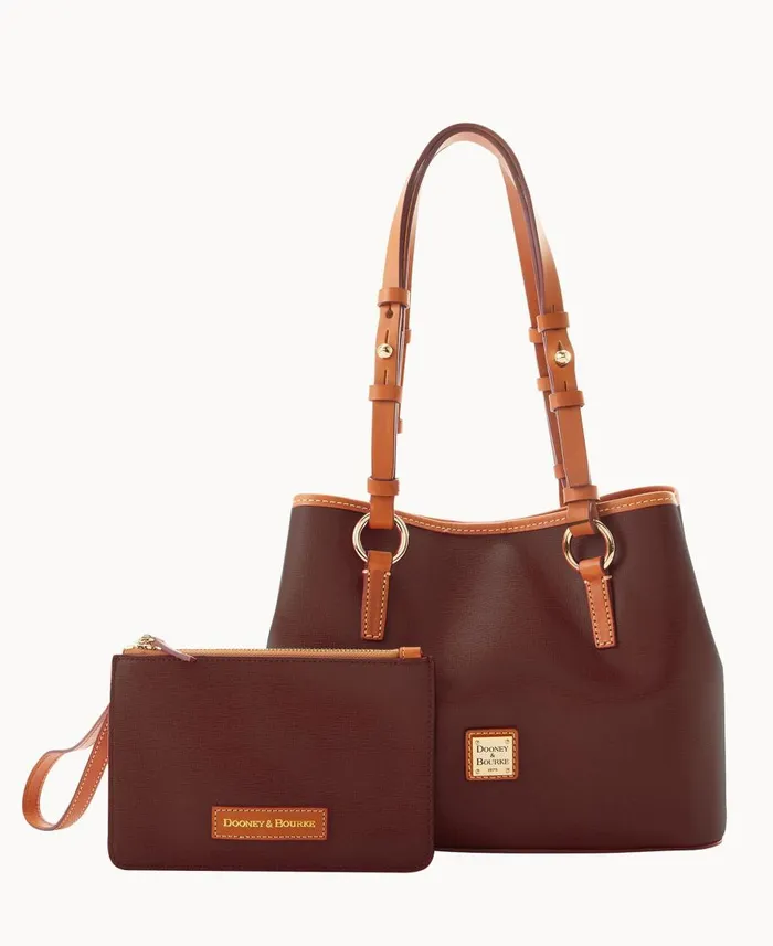 Dooney and Bourke Satchels Saffiano Small Briana Amber 8211 WomenMen