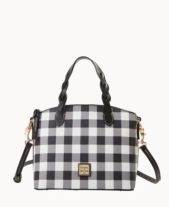 Dooney and Bourke Satchels Tucker Small Heidi Satchel Black 8211 WomenMen