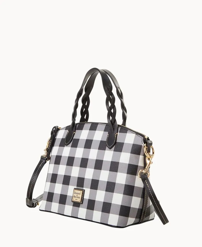 Dooney and Bourke Satchels Tucker Small Heidi Satchel Black 8211 WomenMen