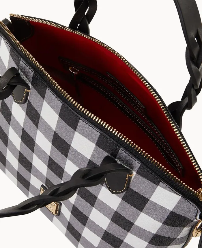 Dooney and Bourke Satchels Tucker Small Heidi Satchel Black 8211 WomenMen
