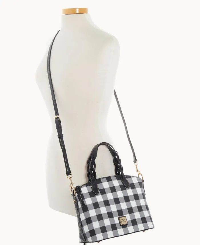 Dooney and Bourke Satchels Tucker Small Heidi Satchel Black 8211 WomenMen