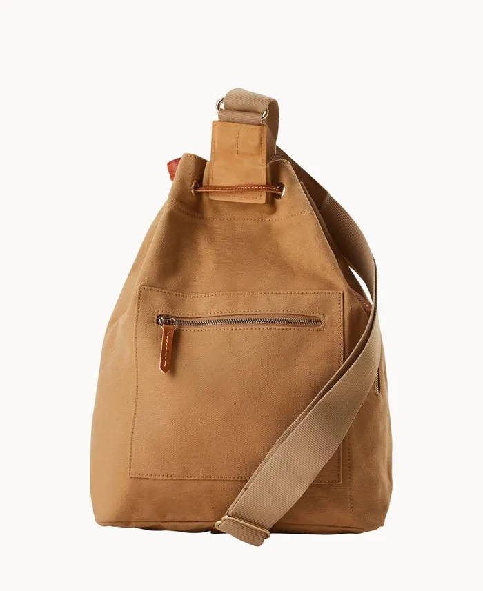 Dooney and Bourke Shoulder Bags Canvas Pickleball Sling Beige 8211 WomenMen