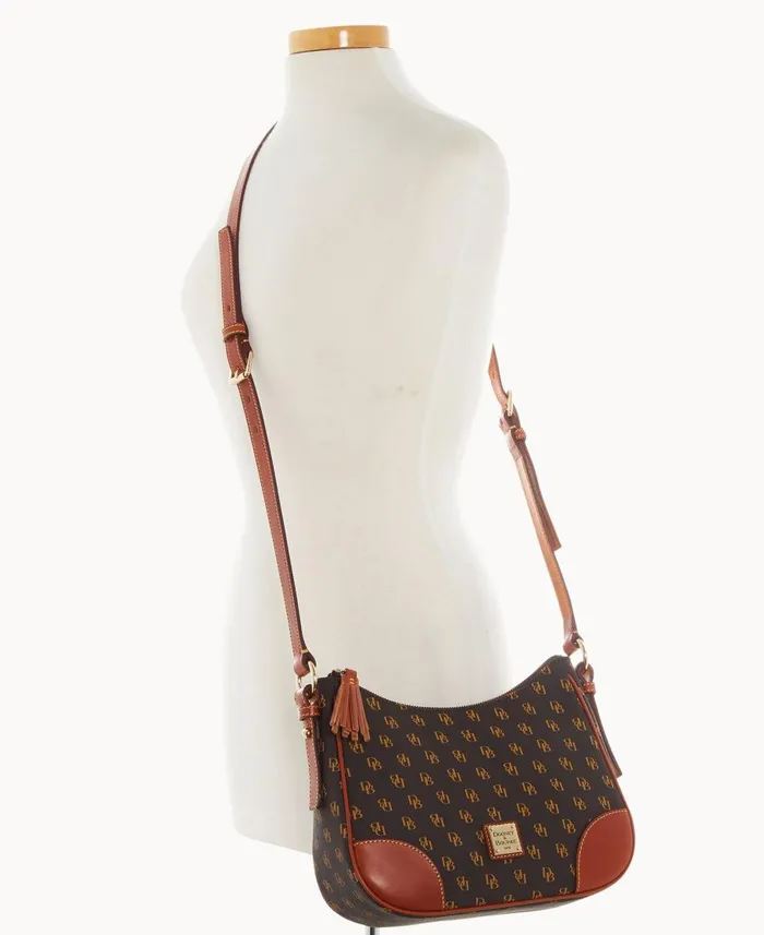 Dooney and Bourke Shoulder Bags Gretta Crossbody Hobo Brown Tmoro 8211 WomenMen Dooney and Bourke Shoulder Bags Gretta Crossbody Hobo Brown Tmoro 8211 WomenMen
